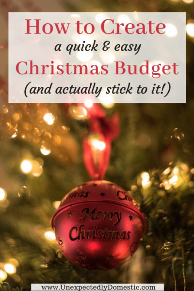 How To Create A Christmas Budget (and Actually Stick To It ...