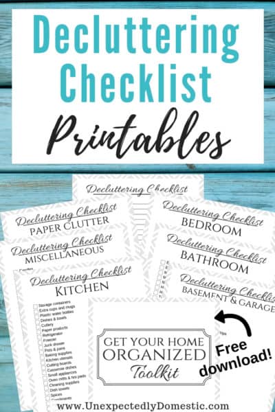 declutter your home checklist pdf
