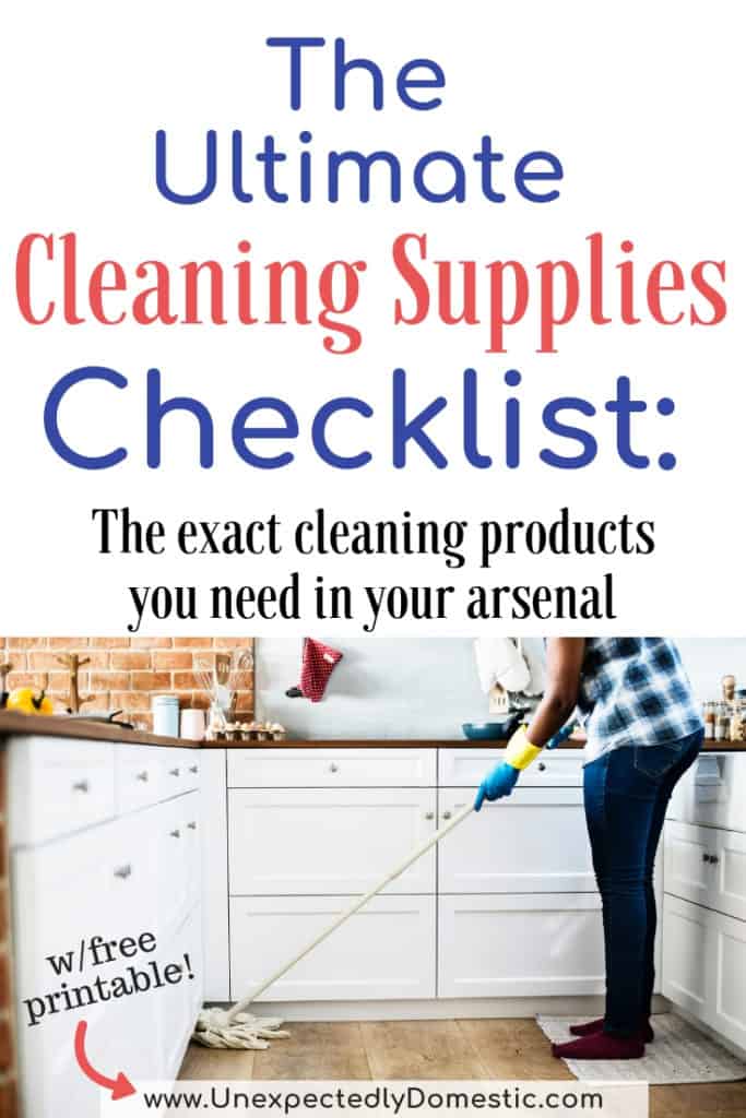 House Cleaning Supplies List