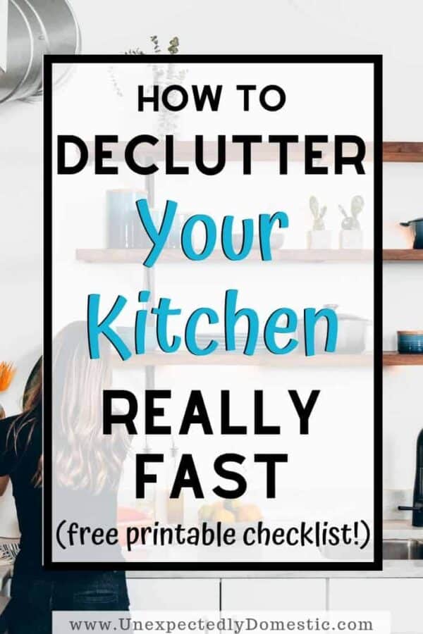 How to Declutter Your Kitchen Fast (the exact action steps!)