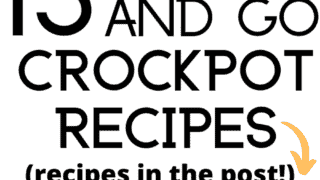 15 super easy slow cooker dump meals! These no preparation crockpot dump recipes come together SO quick and easy. They cook themselves while you’re busy doing other things!