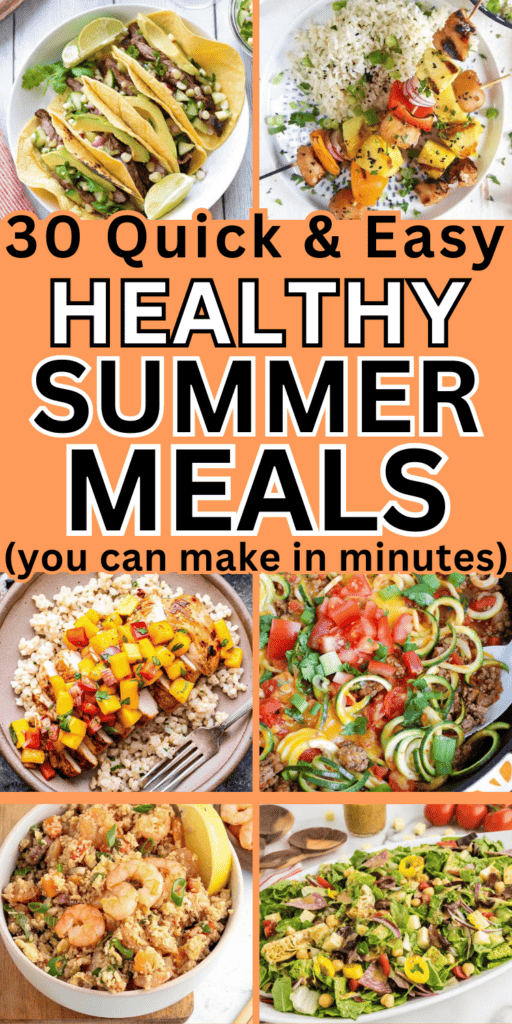 30 Easy Healthy Summer Recipes You Can Make in Minutes - Unexpectedly