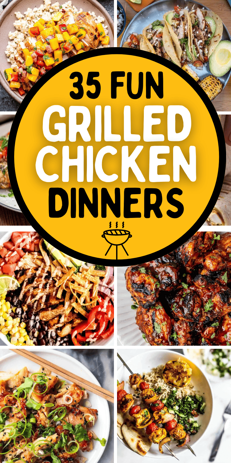 Best BBQ grilled chicken recipes! These easy summer dinner recipes with chicken are quick, healthy, and loaded with grilled flavor. Grilled chicken dinner ideas summer, grilled chicken meals ideas families, summer chicken recipes grilling, marinated grilled chicken recipes, grilled chicken sandwich ideas healthy, quick summer dinner ideas chicken, low carb grilled chicken recipes for dinner, fast dinners easy chicken breast, summer grilling aesthetic, summer grilling food, easy grilling recipes.