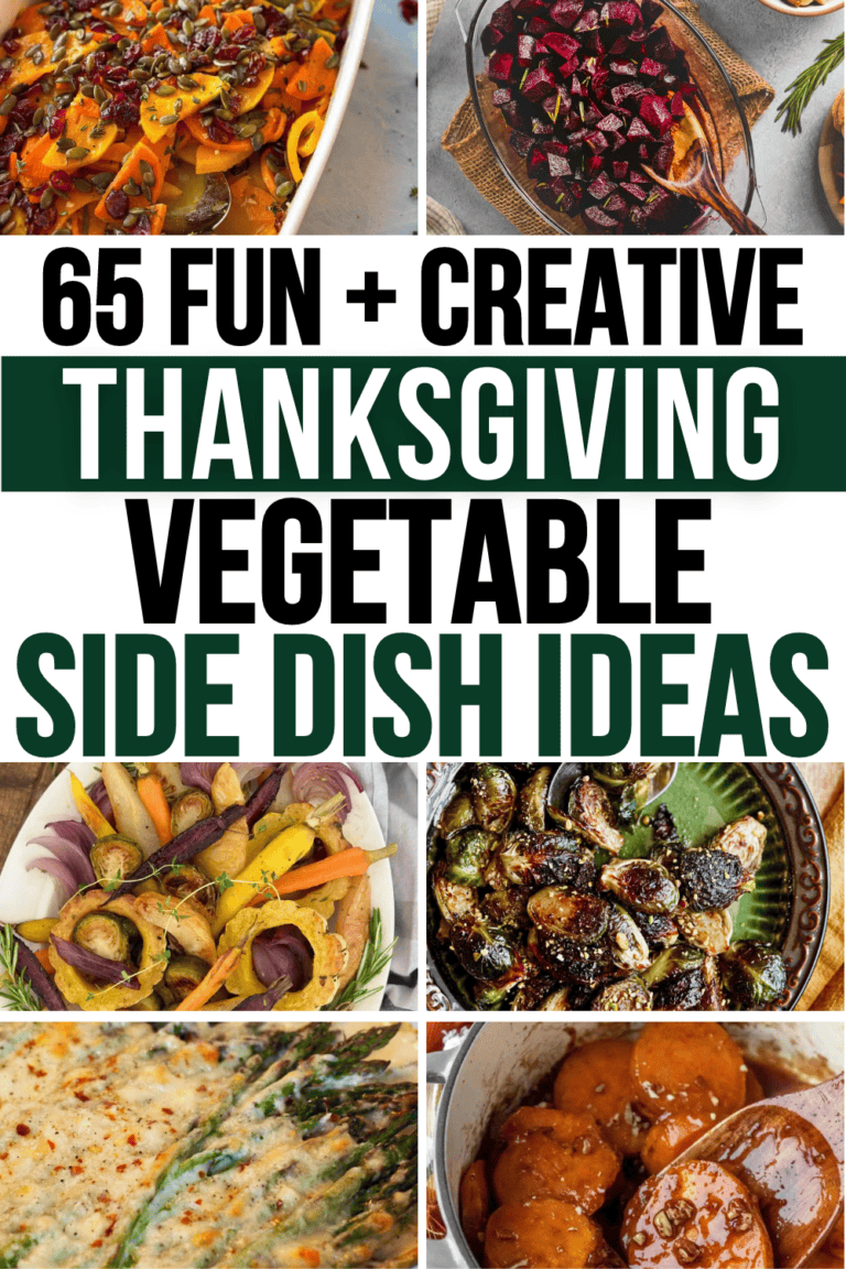 The best vegetable side dishes for Thanksgiving! Easy Thanksgiving veggie sides including make ahead and crockpot recipes, cold salads, hearty casseroles and healthy green vegetables for a crowd. Lighter thanksgiving side dishes with carrots, green beans, brussel sprouts, squash, corn and potato. Thanksgiving vegetable side dishes green, make ahead thanksgiving vegetable side dishes, traditional and unique thanksgiving side dishes, new thanksgiving recipes side dishes, thanksgiving dinner ideas.