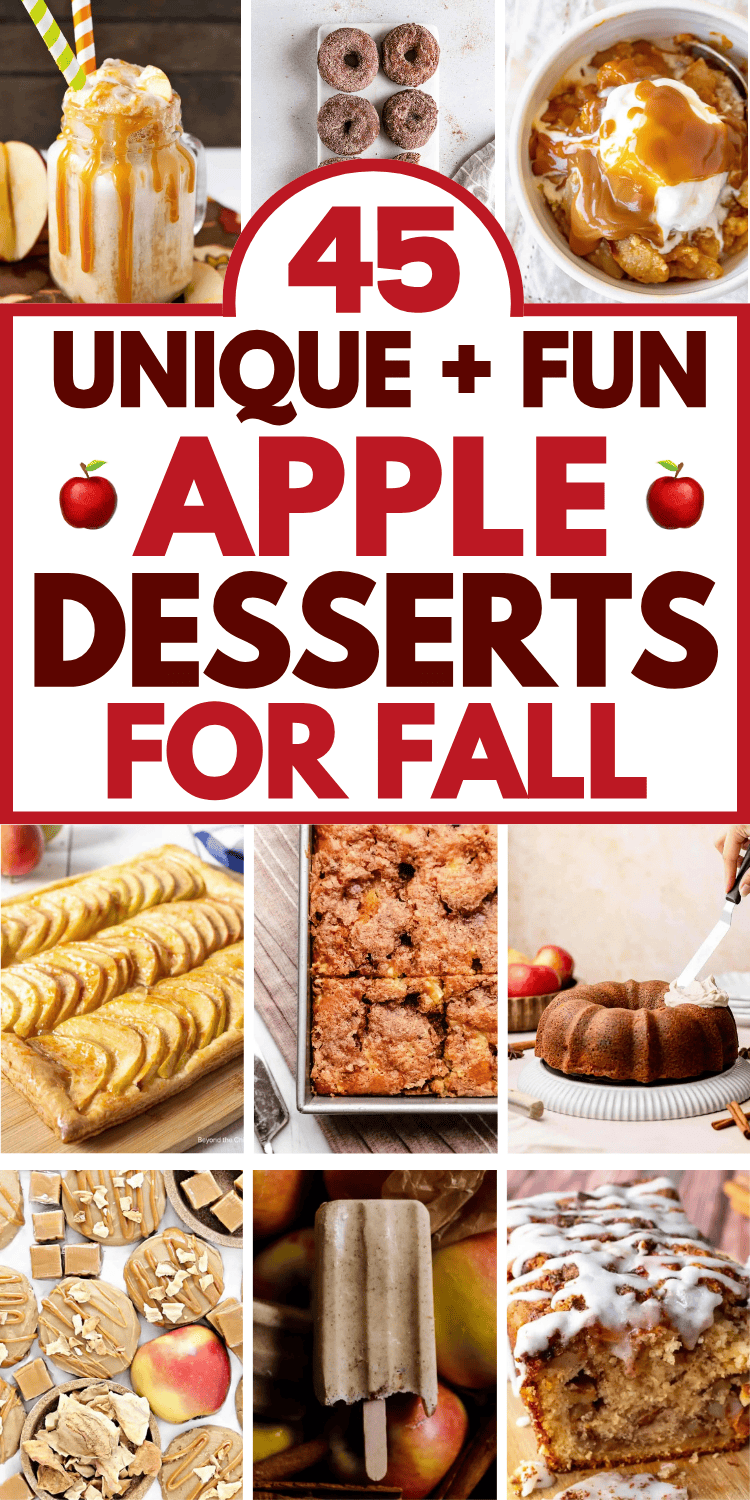 Amazing apple desserts! These unique desserts with apples include cookies, pies, cheesecakes, blondies, quick breads, crisp & cakes. Fresh apple desserts, Thanksgiving apple desserts, desserts with apples, Fall apple dessert recipes healthy, best fall dessert recipes, fall apple treats, simple fall baking recipes, easy fall dessert ideas, Thanksgiving desserts, fall desserts for a crowd, apples recipes easy, apple sweet treats, Christmas desserts, apple bake dessert easy recipes, autumn baking.