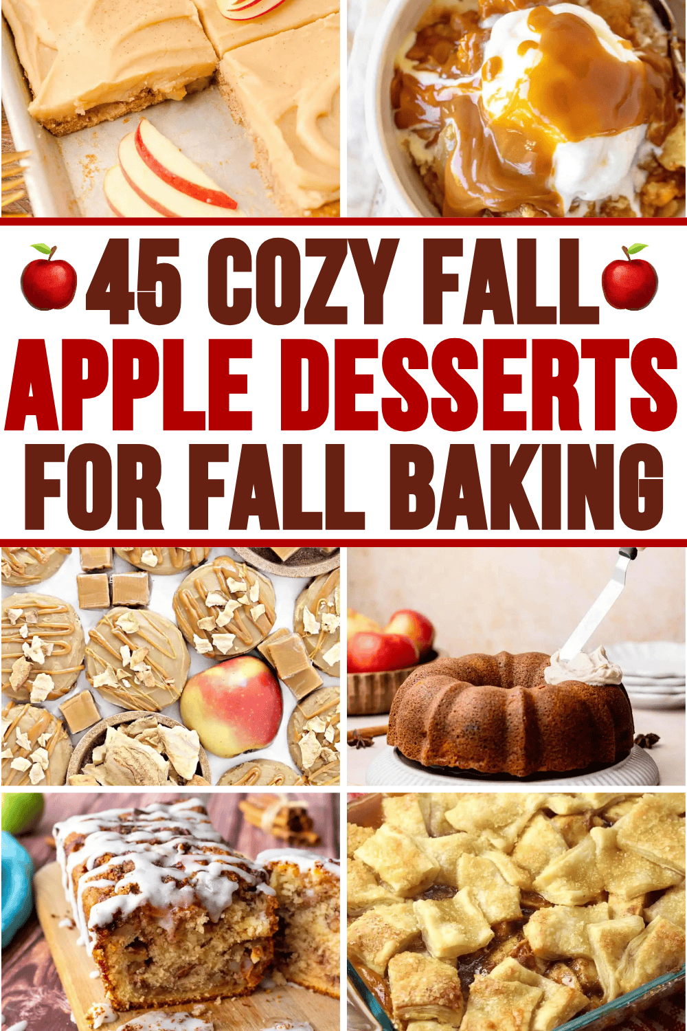 Amazing apple desserts! These unique desserts with apples include cookies, pies, cheesecakes, blondies, quick breads, crisp & cakes. Fresh apple desserts, Thanksgiving apple desserts, desserts with apples, Fall apple dessert recipes healthy, best fall dessert recipes, fall apple treats, simple fall baking recipes, easy fall dessert ideas, Thanksgiving desserts, fall desserts for a crowd, apples recipes easy, apple sweet treats, Christmas desserts, apple bake dessert easy recipes, autumn baking.