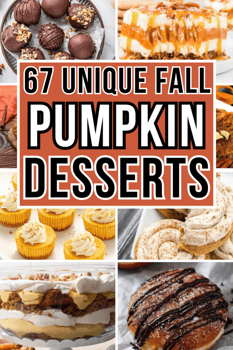 67 Unique Fall Pumpkin Dessert Recipes to Sweeten the Season