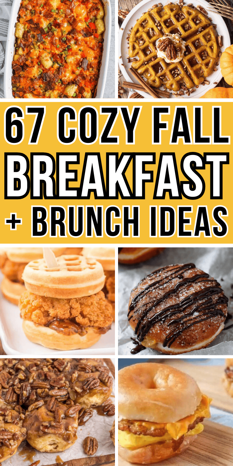 Easy fall breakfast ideas! Autumn brunch and fall breakfast recipes like savory make ahead casseroles, muffins, waffles, cute breakfast boards, treats and drinks. With apple and pumpkin flavor, they’re fun fall breakfast potluck ideas for a crowd or quick healthy meal prep. Fall breakfast aesthetic mornings, yummy fall breakfast casserole, fall breakfast charcuterie board, fall breakfast appetizers, fall breakfast board, fall recipes breakfast, fall breakfast vibes, fall breakfast menu ideas.