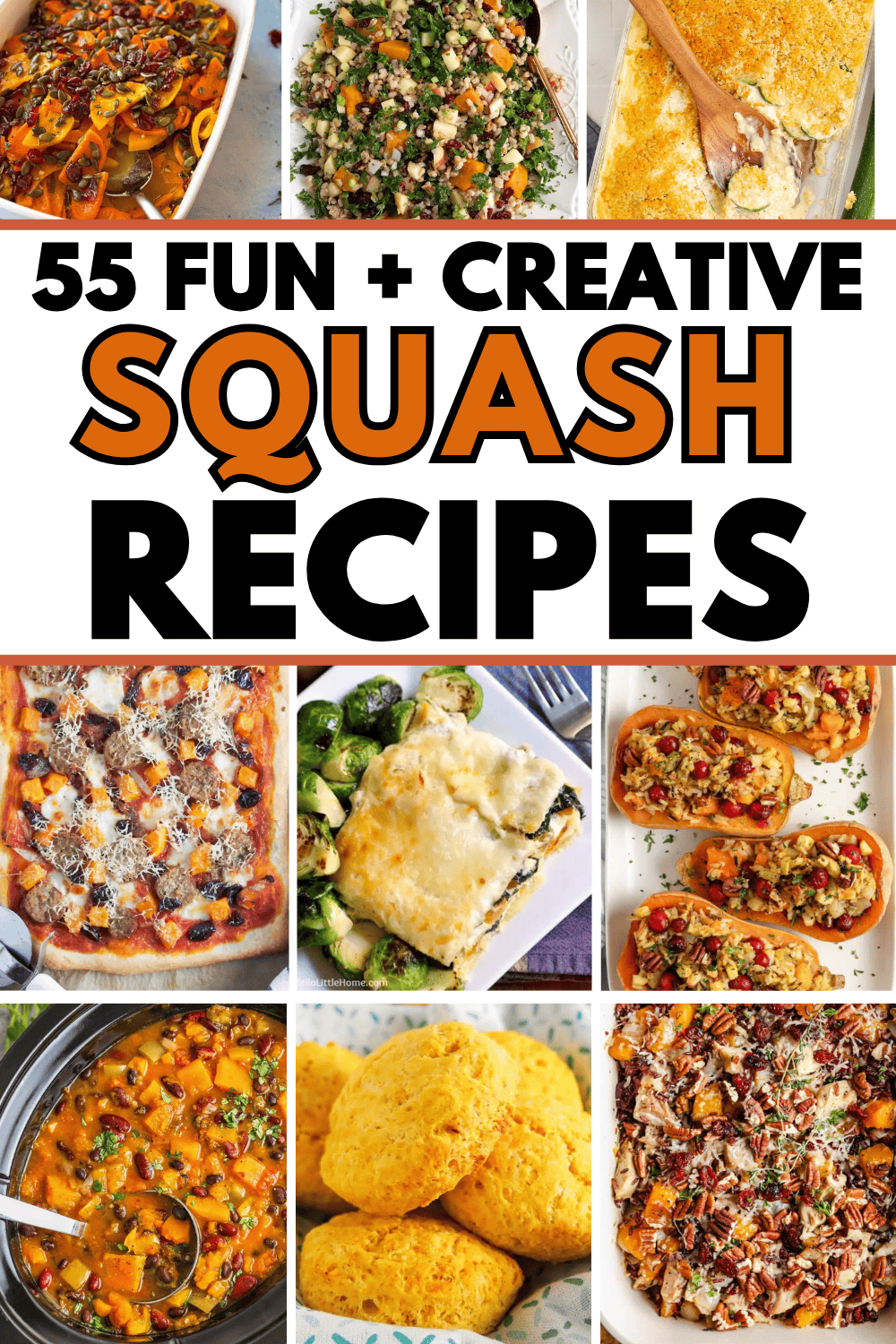 Easy squash recipes! The best quick and healthy spaghetti squash, zucchini, butternut squash and acorn squash recipes. From roasted in the air fryer to baked in oven to crockpot casserole these are easy things to make with squash and zucchini. Perfect for dinner in summer, fall, or for Thanksgiving. Healthy squash sides recipes, fall butternut squash recipes, squash recipes yellow, squash recipes acorn, squash recipes zucchini, dinner ideas squash, stuffed squash recipes, easy vegetarian meals.