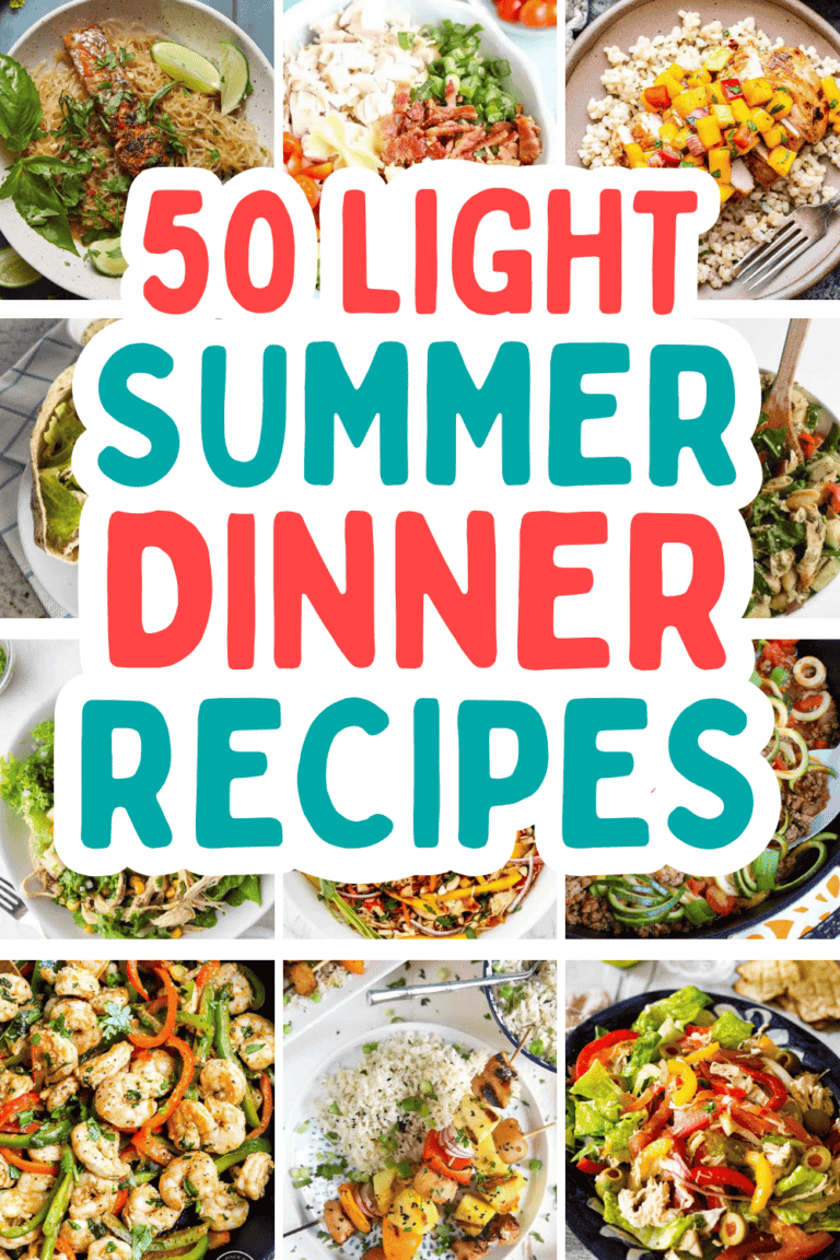 50 Light Summer Dinner Recipes for Hot Weather Days