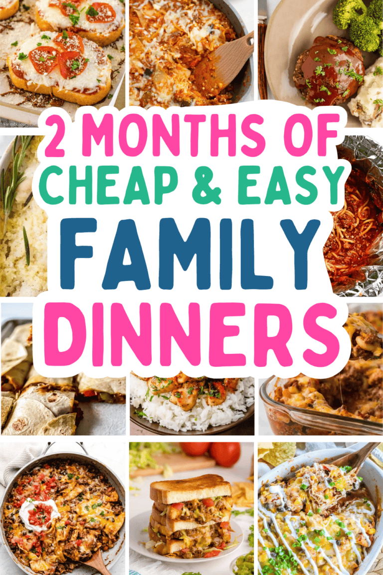 Cheap family dinners for busy moms with picky eaters! Quick and cheap dinner recipes make frugal meal planning easy with these budget recipes for families. Cheap easy meals like weeknight crockpot dinners or casserole, healthy recipes with chicken and ground beef. Simple ingredients from Walmart or Aldi! Cheap easy dinners for family picky eaters, quick and easy dinner recipes for family cheap, struggle meals, cheap family dinners groceries budget, cheap meal plans, super fast dinners for family