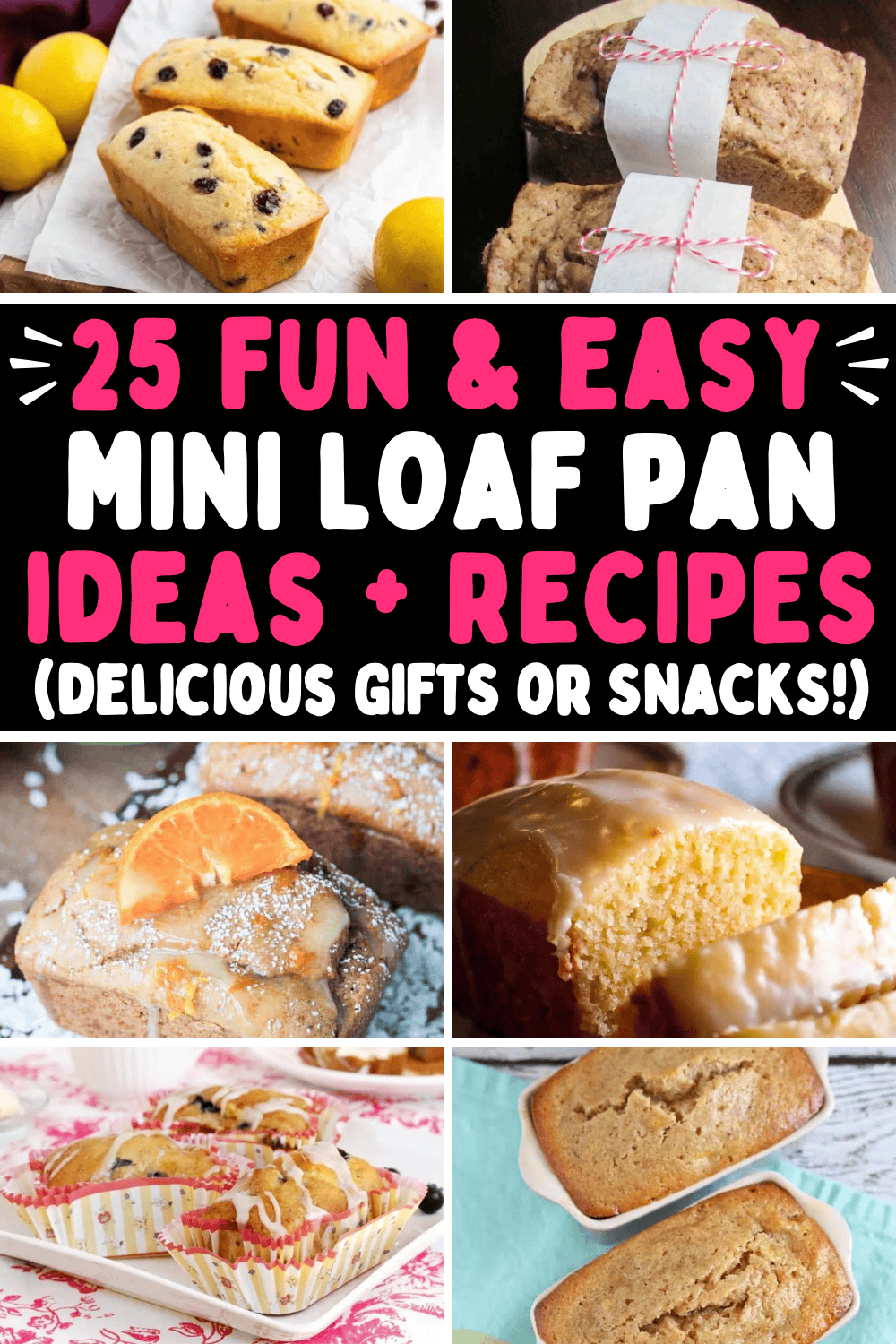 Fun mini loaf pan recipes! Easy recipes for mini loaf pans include sweet & savory bread ideas with apple, lemon, cinnamon, pumpkin, gingerbread, red velvet, zucchini, or banana! Mini loaf pan cakes, food gift ideas for Thanksgiving, Christmas, small loaf cakes, mini cake pan ideas, mini dessert for bake sale, mini loaf pan recipes desserts, mini loaf pan bread recipes, mini breads loaves, mini loaf ideas, small loaf cakes, holiday quick breads, pampered chef stoneware, sweet breads, brunch foods