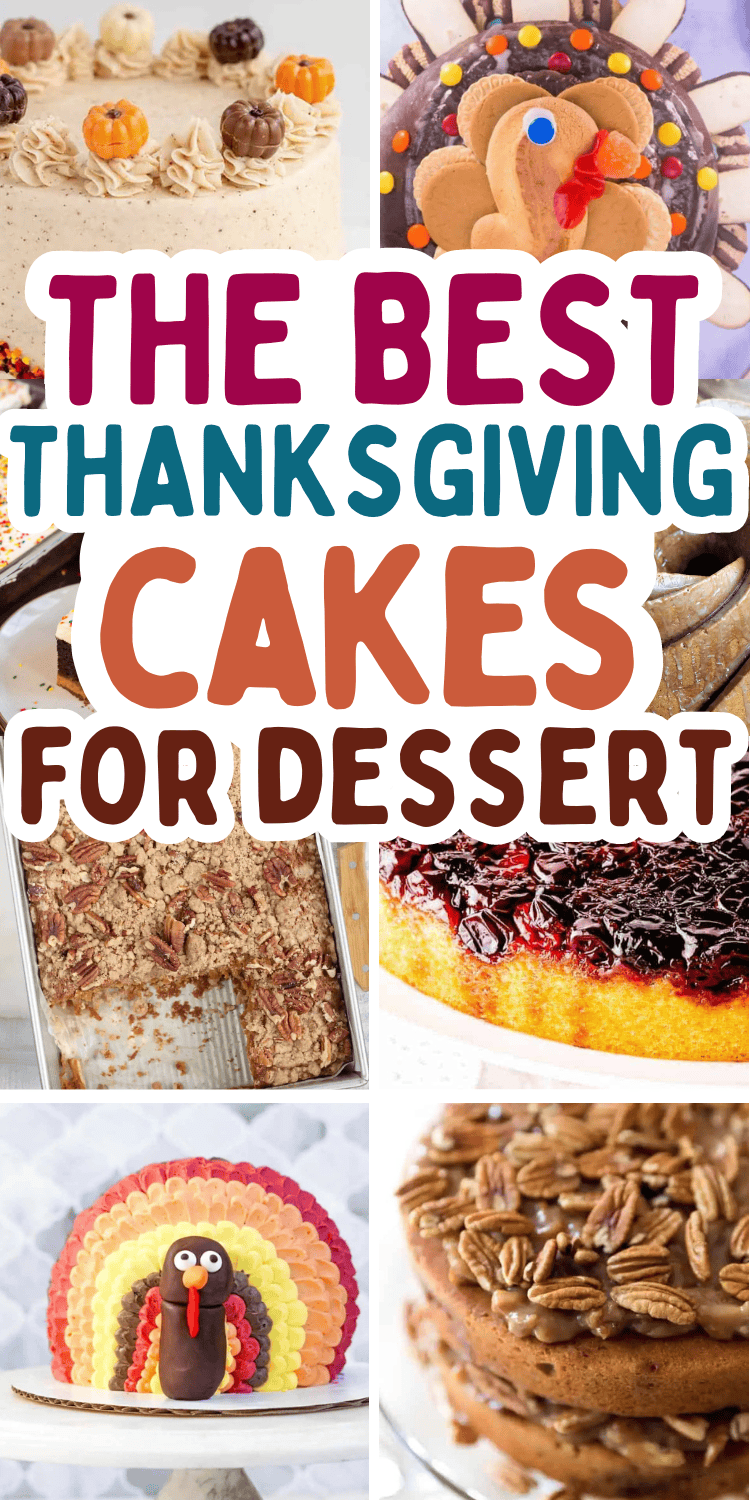 Unique cakes for Thanksgiving! Here are the best Thanksgiving cakes for easy holiday desserts, including cute decorated turkey cakes for kids, elegant fall cake designs, and simple dump cake recipes. Good desserts for thanksgiving, thanksgiving dishes desserts, fall thanksgiving dessert ideas, cake decorating thanksgiving, fun thanksgiving desserts, autumn birthday cakes ideas, thanksgiving themed cakes, holiday cakes thanksgiving, thanksgiving cakes design ideas, thanksgiving cakes aesthetic.