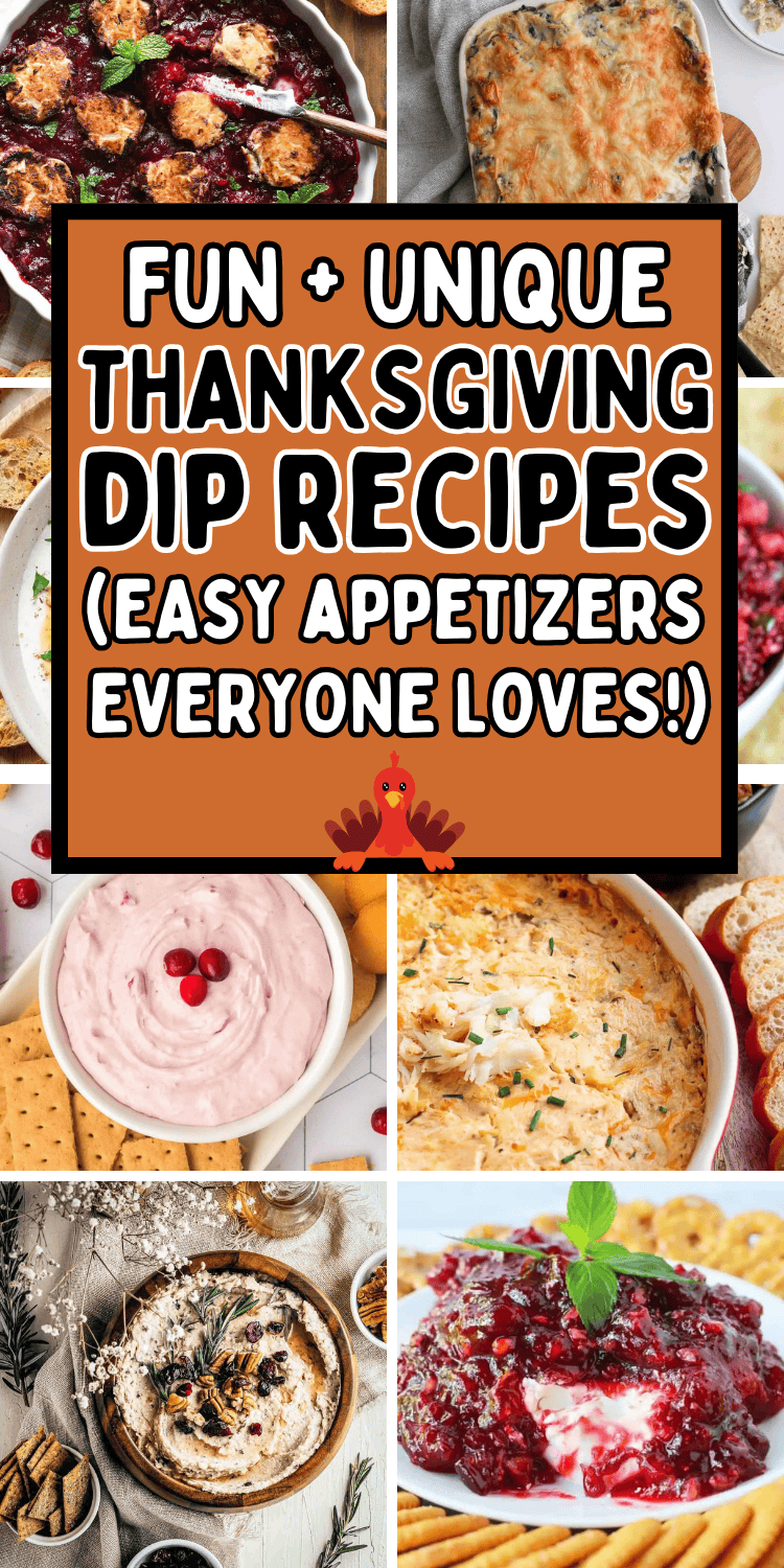 Easy Thanksgiving dips for a crowd! Unique fall dips to bring to Thanksgiving dinner or a friendsgiving potluck including hot dip recipes, make ahead cold dip ideas, and quick sweet dips for dessert. Thanksgiving dips and appetizers easy, friendsgiving appetizer ideas, cold thanksgiving appetizers ideas, cranberry cream cheese spread, best thanksgiving dip ideas appetizer, thanksgiving dip ideas homemade, light thanksgiving themed appetizers party, holiday dips thanksgiving, thanksgiving snacks.