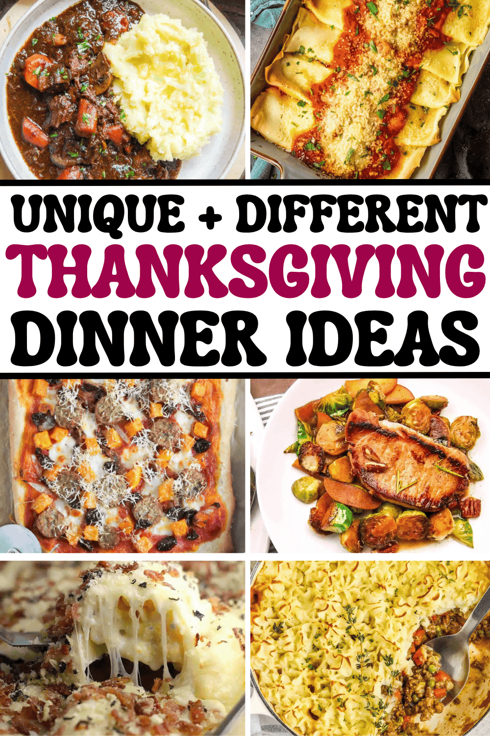 55 Unique Thanksgiving Dinner Ideas non traditional recipes besides turkey